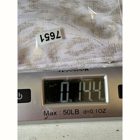 Catherines Women’s 1X Tulip Skirt Ivory Metallic Gold Leopard Cocktail Church - Picture 8 of 8